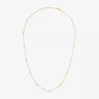 Diamond Addiction (G-H / Si2-I1) Womens 10K Gold 19 1/2 Inch Link Chain Necklace