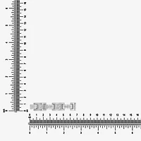 (F, Si2) Mens Stainless Steel Solid 8 1/2 Inch Link Bracelet