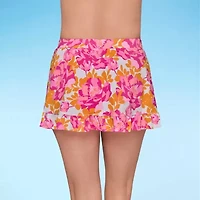 Liz Claiborne Womens Floral Swim Skirt