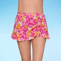 Liz Claiborne Womens Floral Swim Skirt
