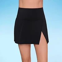 Liz Claiborne Womens Comfort Waistband Swim Skirt