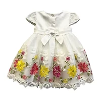 Blueberi Boulevard Toddler Girls Short Sleeve A-Line Dress