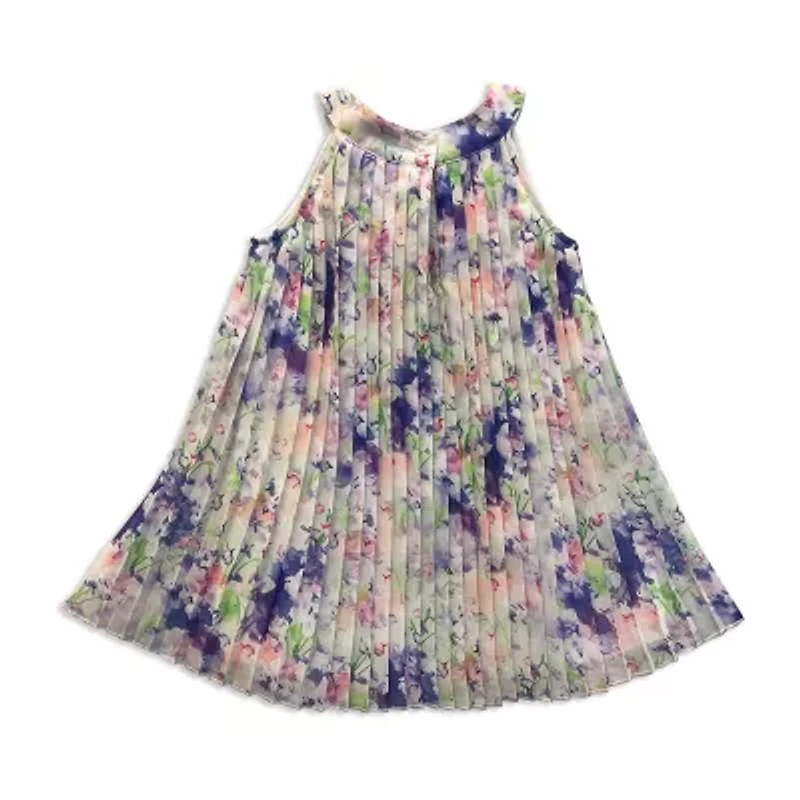 Blueberi Boulevard Toddler Girls Sleeveless A-Line Dress