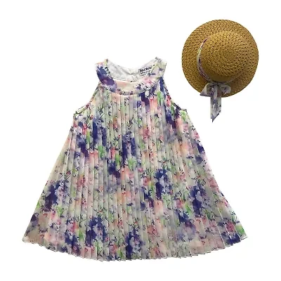 Blueberi Boulevard Toddler Girls Sleeveless A-Line Dress