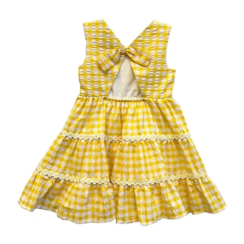 Blueberi Boulevard Toddler Girls Sleeveless A-Line Dress