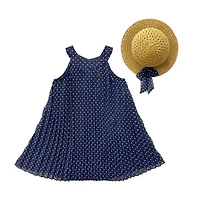 Blueberi Boulevard Toddler Girls Sleeveless A-Line Dress