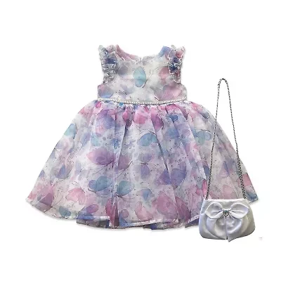 Blueberi Boulevard Little & Big Kid Girls Short Sleeve Flutter A-Line Dress