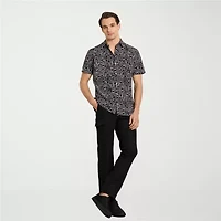 Van Heusen Weekend Mens Short Sleeve Camp Shirt