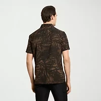 Van Heusen Weekend Mens Short Sleeve Camp Shirt