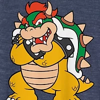 Novelty Mens Crew Neck Short Sleeve Classic Fit Bowser Big and Tall Graphic T-Shirt