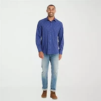 Nick Graham Mens Regular Fit Easy Care Long Sleeve Dress Shirt