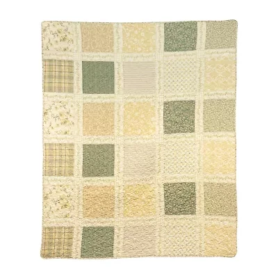 Donna Sharp Meadow Quilted Washable Throw