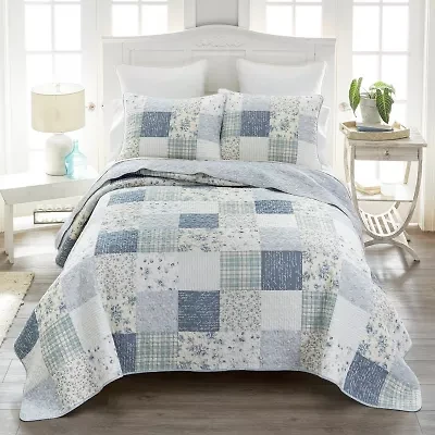 Donna Sharp Blue Pastures Easy Care Quilt Set
