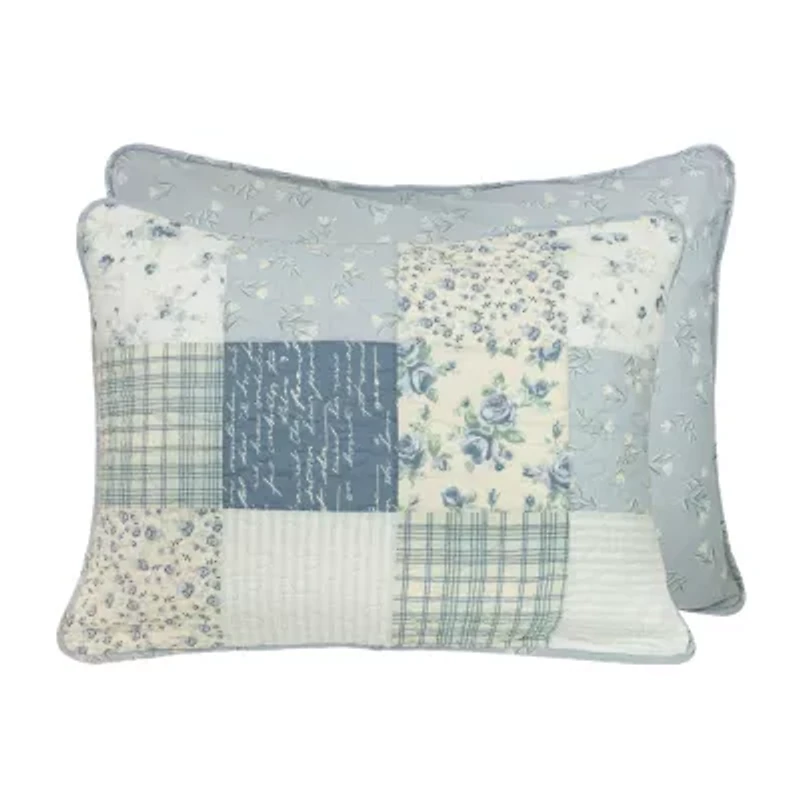 Donna Sharp Blue Pastures Easy Care Quilt Set