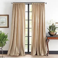 Martha Stewart Martha'S Velvet Back Tab Room Darkening Set of 2 Curtain Panel