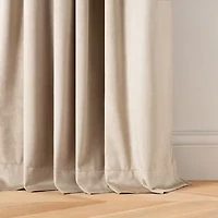 Martha Stewart Martha'S Velvet Back Tab Room Darkening Set of 2 Curtain Panel