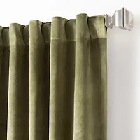 Martha Stewart Martha'S Velvet Back Tab Room Darkening Set of 2 Curtain Panel