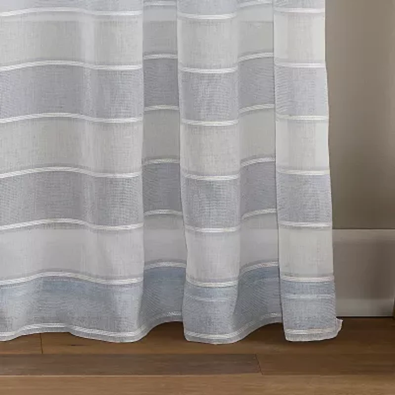 CHF Harbor Rod Pocket Sheer Set of 2 Curtain Panel