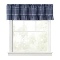 Martha Stewart Ruffle Stripe Rod Pocket Valance