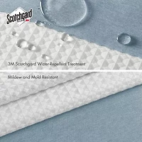 Madison Park Spa Waffle  With 3m Treatment Shower Curtain