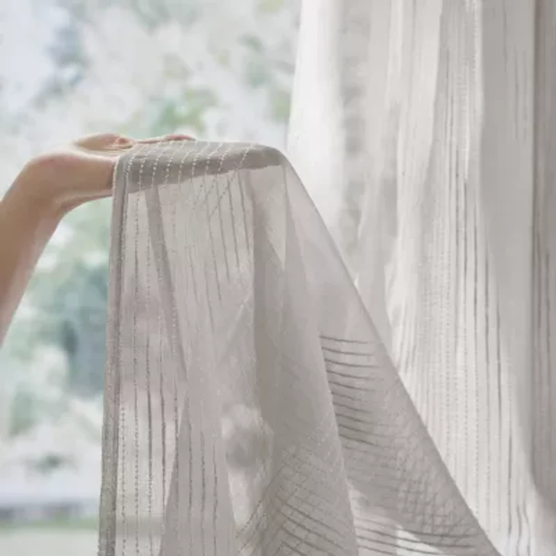 Madison Park Lydia Sheer Shower Curtain