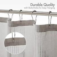 Madison Park Lydia Sheer Shower Curtain