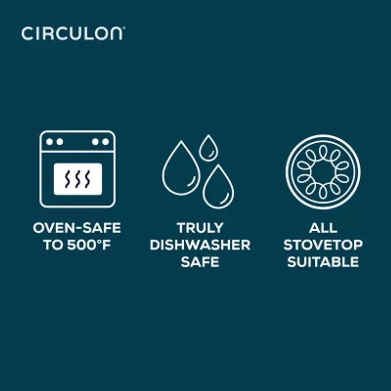 Circulon Halo with LaserDefense Ceramic Nonstick 10" Frying Pan