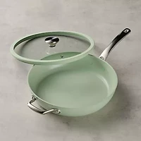 Circulon Halo with LaserDefense Ceramic Nonstick 12" Covered Frypan