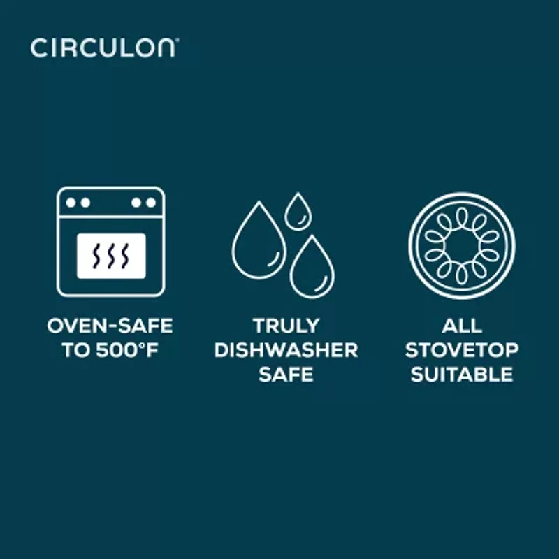 Circulon Halo with LaserDefense Ceramic Nonstick 2-pc. Frying Pan Set