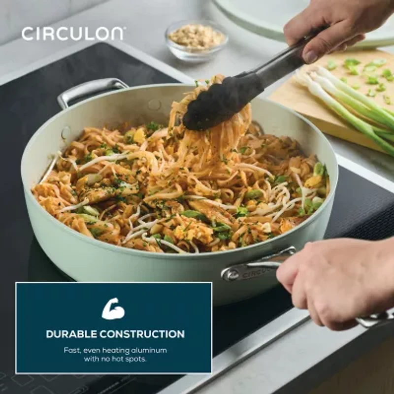 Circulon Halo with LaserDefense Ceramic Nonstick 5-qt. Covered Saute Pan