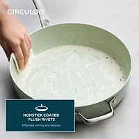 Circulon Halo with LaserDefense Ceramic Nonstick 5-qt. Covered Saute Pan