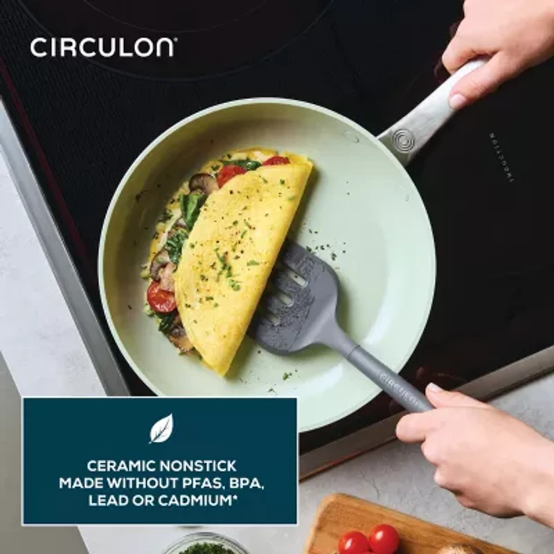 Circulon Halo with LaserDefense Ceramic Nonstick 10-pc. Cookware Set