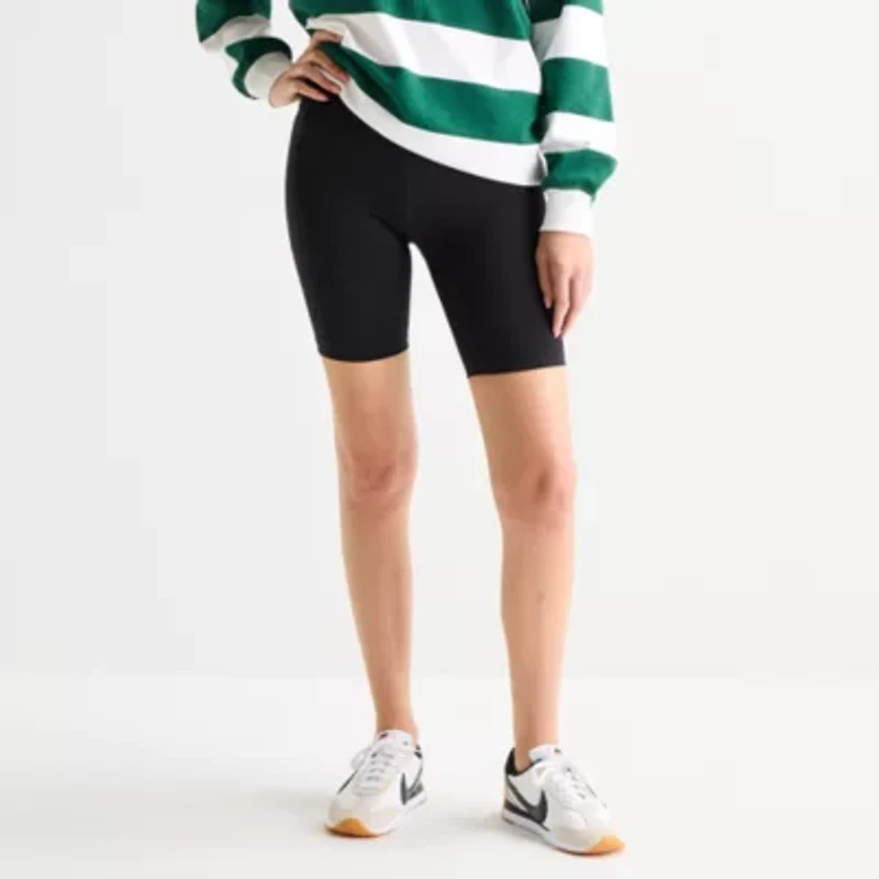 Xersion EverUltra™ Womens 8" High Rise Stretch Fabric Quick Dry Bike Short