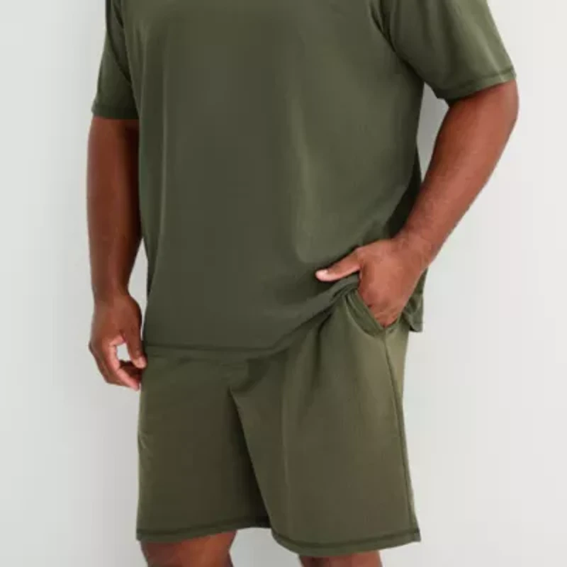 Shaquille O'Neal XLG™ Mens Crew Neck Short Sleeve 2-pc. Big and Tall Pajama Sets
