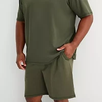 Shaquille O'Neal XLG™ Mens Crew Neck Short Sleeve 2-pc. Big and Tall Pajama Sets