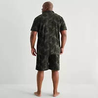 Shaquille O'Neal XLG™ Mens Short Sleeve 2-pc. Big and Tall Pajama Sets