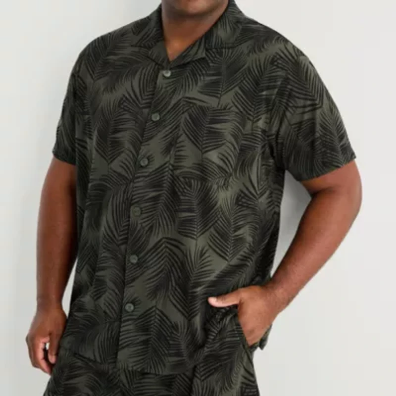 Shaquille O'Neal XLG™ Mens Short Sleeve 2-pc. Big and Tall Pajama Sets