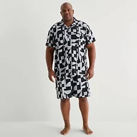 Shaquille O'Neal XLG™ Mens Short Sleeve 2-pc. Big and Tall Pajama Sets