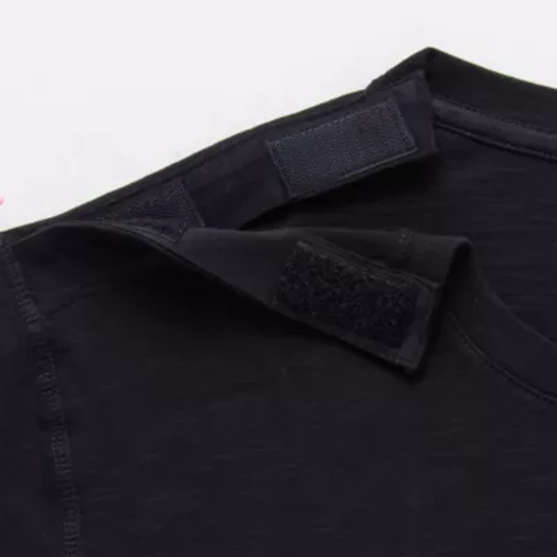 mutual weave Mens Easy-on + Easy-off Crew Neck Short Sleeve Adaptive Big and Tall T-Shirt