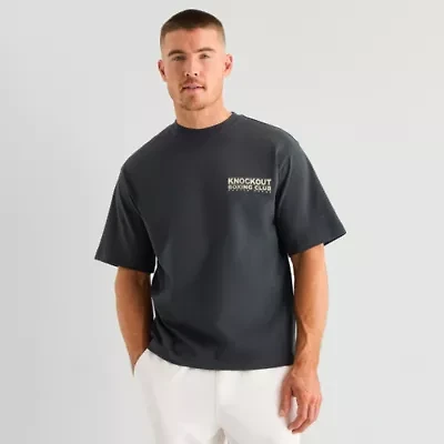 Xersion Mens Crew Neck Short Sleeve Oversized Graphic T-Shirt