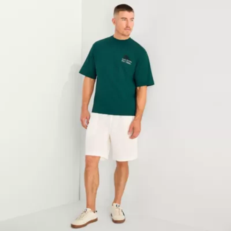 Xersion Mens Crew Neck Short Sleeve Oversized Graphic T-Shirt