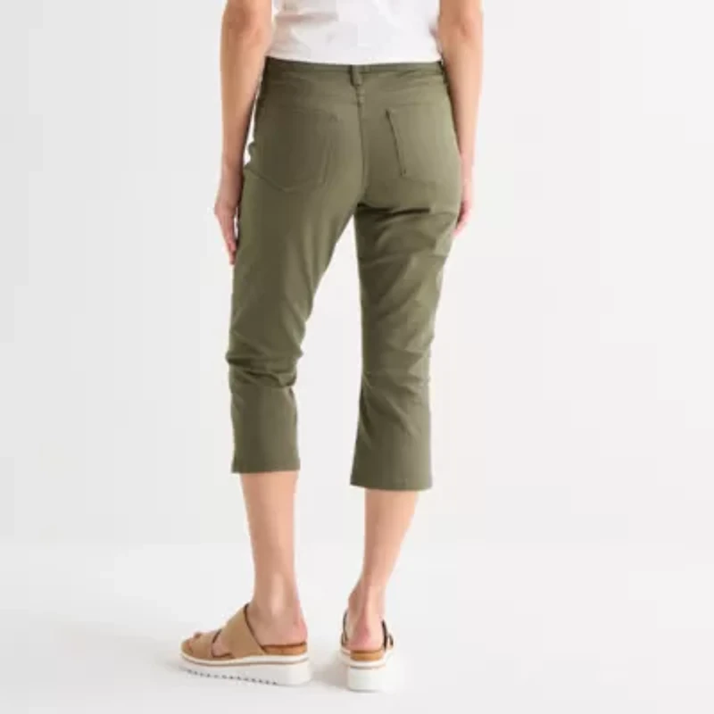 St. John's Bay Womens Tall Mid Rise Capri Jean