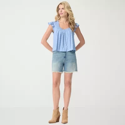 JS Jessica Simpson Womens 5 1/2" High Rise Bermuda Short