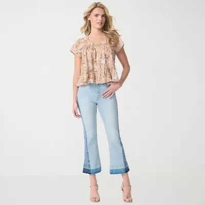 JS Jessica Simpson Womens High Rise Flare Leg Jean