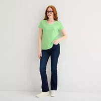St. John's Bay Womens V Neck Short Sleeve T-Shirt