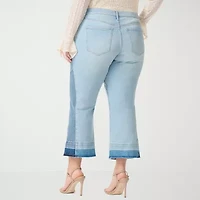 JS Jessica Simpson Womens - Plus High Rise Flare Leg Jean