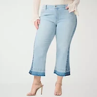 JS Jessica Simpson Womens - Plus High Rise Flare Leg Jean