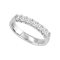 1/2 CT.T.W. Natural Diamond Band 14K White Gold