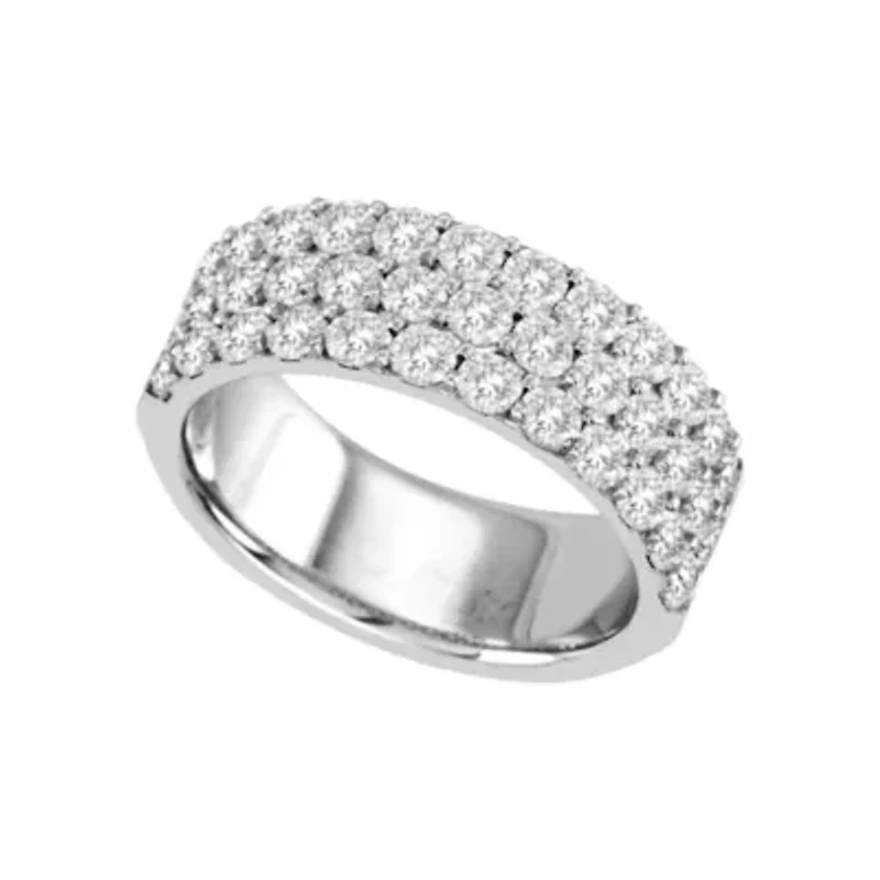 2 CT.T.W. Natural Diamond Three-Row Band