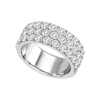2 1/2 CT.T.W. Natural Diamond Three-Row Band